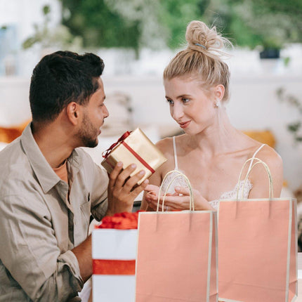 Gift Kraft Paper Bags for Packaging and Takeaway 50PCS