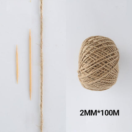 Sisal Rope Natural Jute Hemp Manila Twine String Cord 1-14mm Thick Craft DIY Aimall