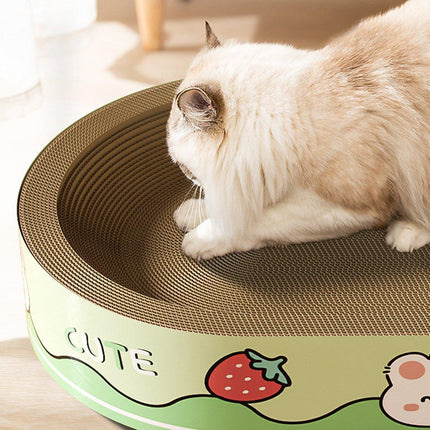 Extra-Large Oval Cat Scratching Board Durable Pet Toy Cat Kittens Wear Resistant