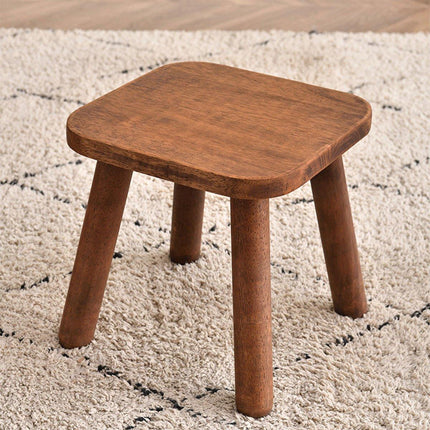 Wooden Short Stool Living Room Shoe Changing Stool Home Furniture Seat