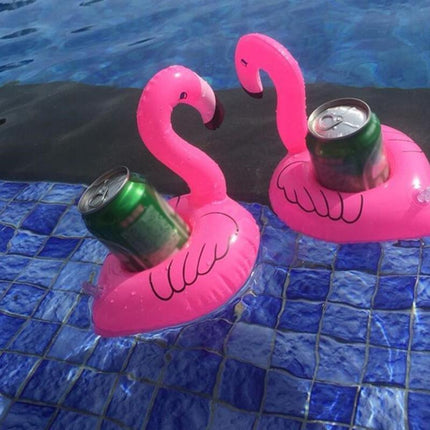 Inflatable Floating Drink Cup Can Beer Holder Swimming Pool Bath Beach Party 5PCS - Aimall
