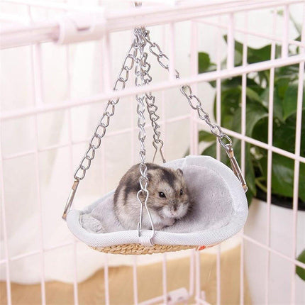 Hanging Hamster Hammock Small Pet Nest Swing Bed for Mouse Rat Four Seasons Use