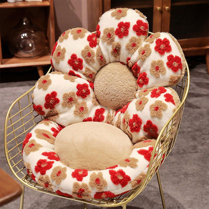 Cute Soft Seat Cushion Flower Shaped Lazy Sofa Pad for Office Chairs and Home Use