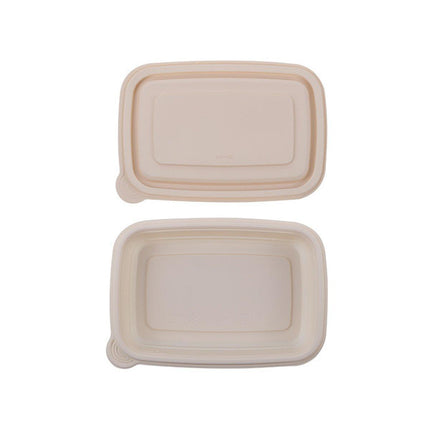 50pcs Eco Friendly Corn Starch Lunch Box Degradable Takeout Bento Container