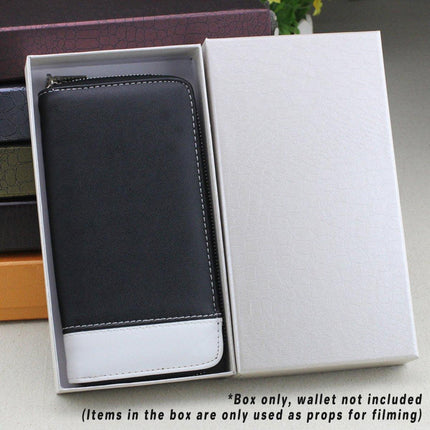 10PCS Luxury Gift Box Set Belt Handbag Wallet Packaging Faux Leather Hard Case