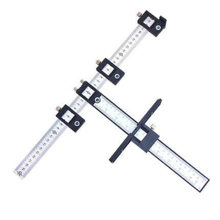 Furniture Carpentry Drill Guide Punch Locator Woodworking Hole Locator Ruler