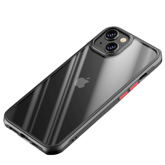 Shockproof Clear Bumper Case For iPhone 13 Pro Max Phone Back Cover Protective Black - Aimall