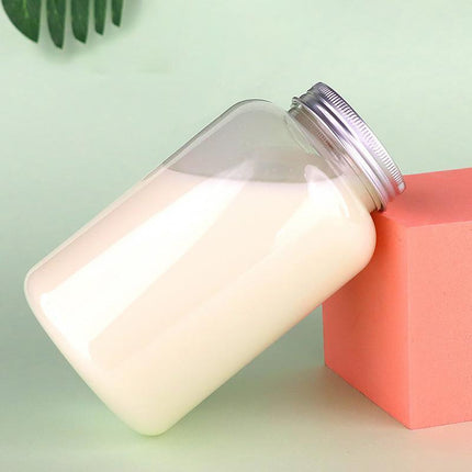 10pcs 500ml PET Plastic Juice Bottles Food Grade Drink Containers for Beverages
