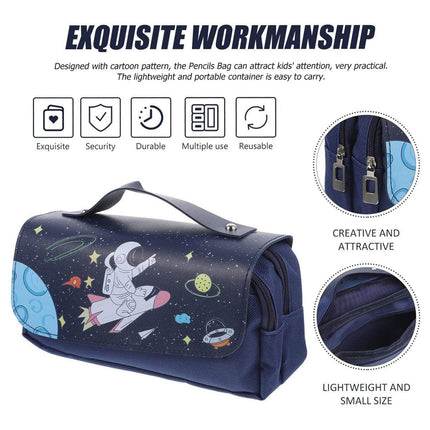 Functional Pencil Case Stationery Bag Pen Holder Storage Organizer for School