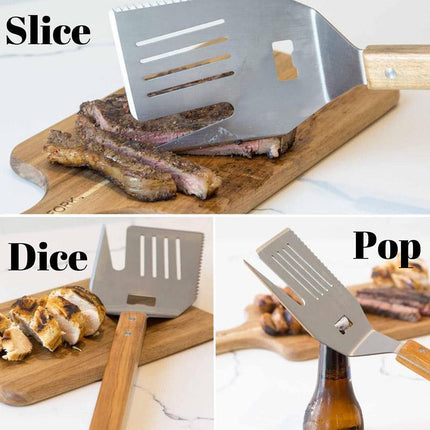 5 in 1 BBQ Spatula Grill Tool Multifunction Cooking Utensil Outdoor Accessories