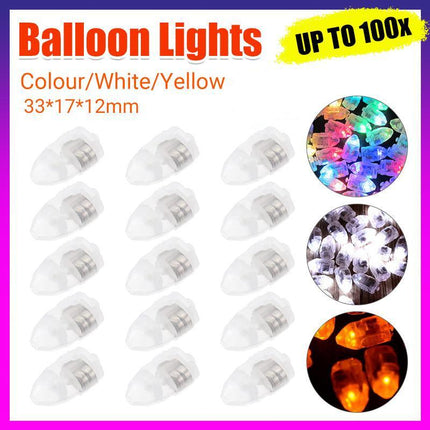 UP 100PCS LED Balloon Lamp Lights Lantern Light Balloons Glow Christmas Party - Aimall