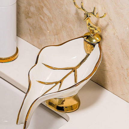Soap Dish Holder Non-Stagnant Drainage Soap Box for Bathroom Kitchen Sink Home