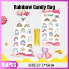 150PCS Rainbow Series Candy Bag Children's Birthday Party Gift Bag Christmas