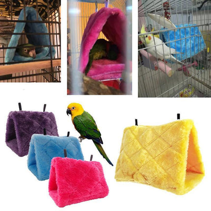 Pet Bird Parrot Parakeet Budgie Warm Hammock Cage Hut Tent Bed Hanging Cave - Aimall