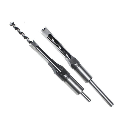 3x Square Hole Mortising Chisel Drill Bit Woodworking Saw Tools for Drilling