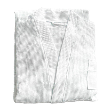 Cotton Kimono Collar Bathrobe Hotel Quality Thick Fleece Towel Embroidered Robe