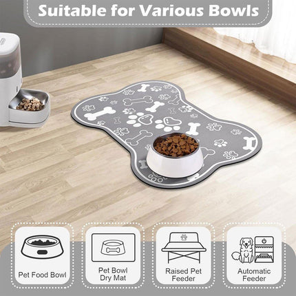 Pet Feeding Mat Non-slip Diatom Mud Absorbent Dirt-resistant Waterproof Placemat