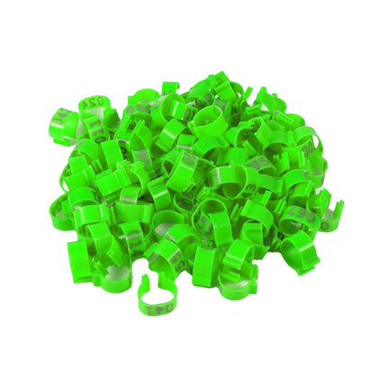 100X 001-100 Digital Numbered Bird Leg Band Rings Clip For Pigeon Parrot Poultry