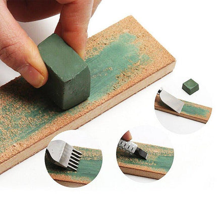 Dual Sided Leather Blade Strop Cutter Razor Sharpener Polishing Wooden Handle HG - Aimall