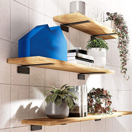 Heavy Duty Shelf Bracket Black L Shape Shelf Bracket Hidden Steel Bracket Shelve