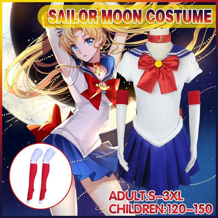 Anime Sailor Moon Tsukino Usagi Cosplay Costume Uniform Dress Halloween Outfits AU - Aimall