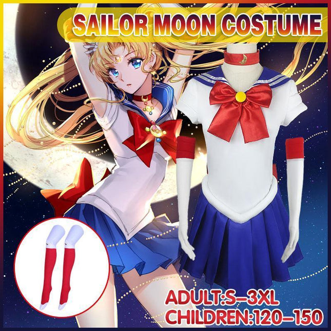 Anime Sailor Moon Tsukino Usagi Cosplay Costume Uniform Dress Halloween Outfits AU - Aimall