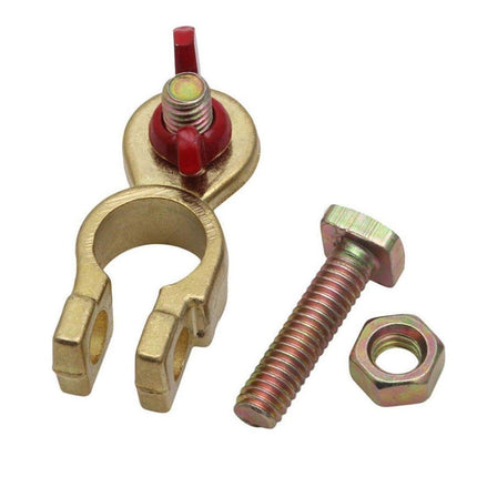 2pcs Car Battery Clamp Connector Heavy Duty Cable Battery Head Terminal Kit