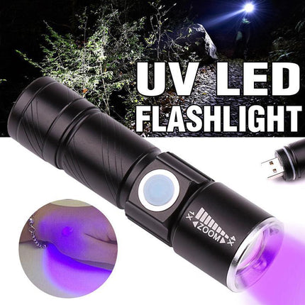 UV Ultra Violet LED Flashlight Blacklight Light 395 nM Inspection Lamp Torch - Aimall