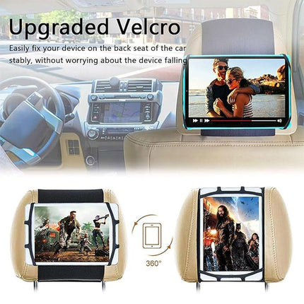 Rotating Car Headrest Tablet Holder Rear Seat Mount for iPad and Tablets