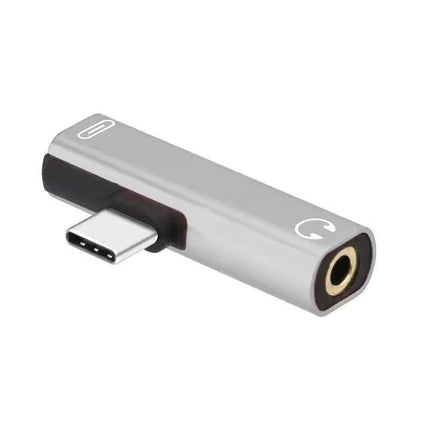 Up to 2 Type C to 3.5mm Audio Headphone Connector Earphone Adapter Aux Jack 1X2X - Aimall