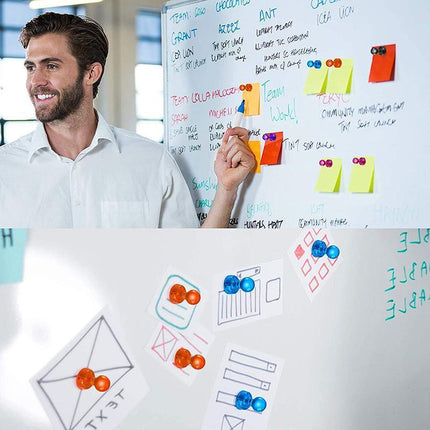 10-40x Magnets Push Pin Thumbtacks Magnets Fridge Whiteboard Magnets Office Home - Aimall