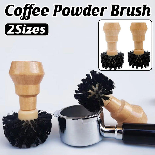 Coffee Basket Brush Coffee Cleaning Brush with Wood Handle for Portafilter Basket