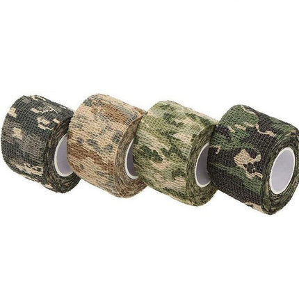 4 Roll Tape Army Camo Wrap Rifle Gun Shooting Hunting Camouflage Stealth Webbing - Aimall