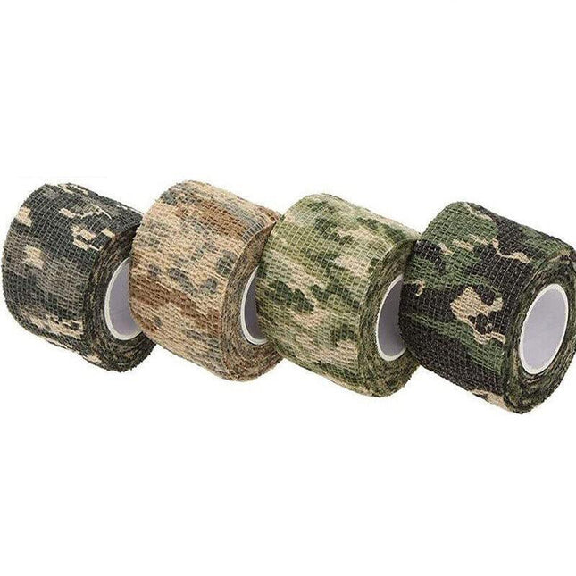 4 Roll Tape Army Camo Wrap Rifle Gun Shooting Hunting Camouflage Stealth Webbing - Aimall