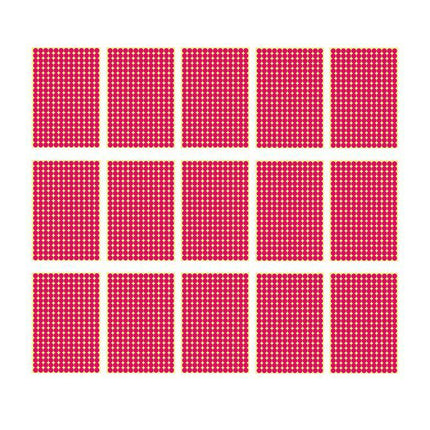 8/13/25/50mm Sticker Dots Adhesive Round Labels Circular Scrapbooking Rose Red - Aimall
