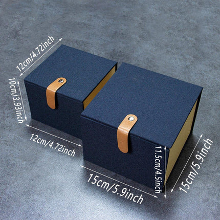 5pcs Small Gift Fabric Flap Box Exquisite Packaging and Storage Boxes Set