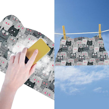 Cartoon Pet Diatomite Floor Mat Non Slip Cat and Dog Feeding Mat for Food Water