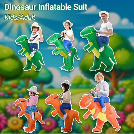 Inflatable Dinosaur Rider Costume Dinosaur Suit for Party and Halloween Cosplay