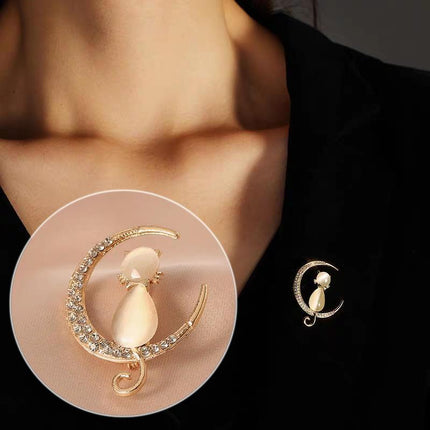 Exquisite Suit Brooch Women's Accessories Luxury Zircon Corsage - Aimall