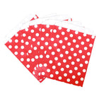 100pcs Colourful Polka Dot Paper Bags for Food Desserts Party Treats Packaging