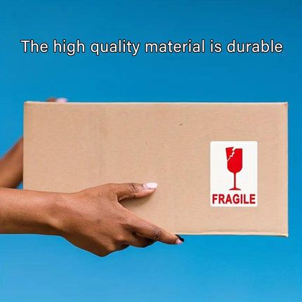 Fragile Sticker Handle with Care Logistics Warning Label for Goods Packaging Use