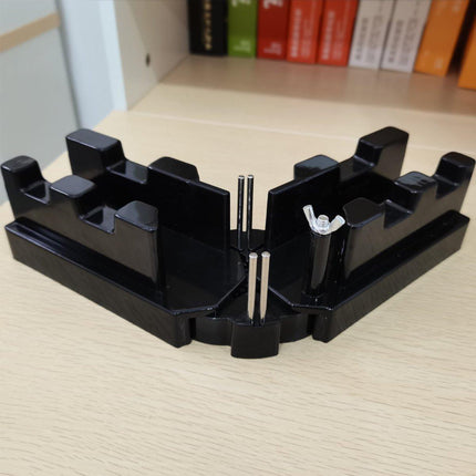 2-in-1 Bevel and Mitre Box Precision Cutting Tool with Scale for Accurate Angles