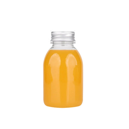 20pcs 250ml Reusable Plastic Juice Bottles 38mm Caliber Clear Beverage Container