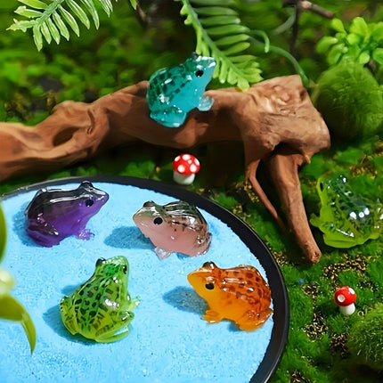 20pcs Simulation Luminous Frog Aquarium Decoration DIY Accessories for Fish Tank