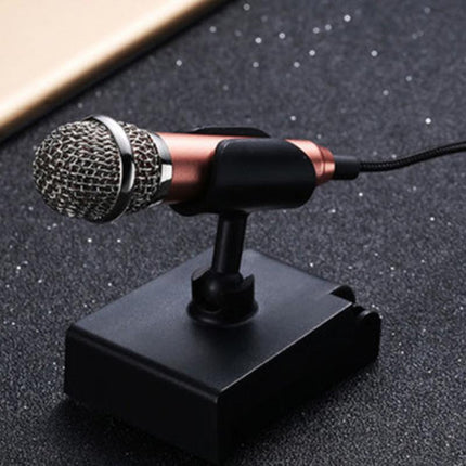 Mini Microphone Portable Vocal Instrument Mic for Mobile Phone Laptop Notebook - Aimall