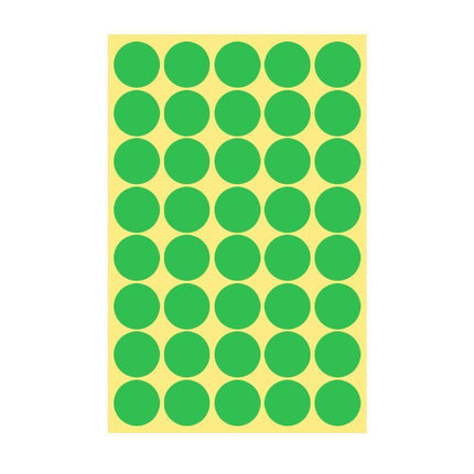 8/13/25/50mm Sticker Dots Adhesive Round Labels Circular Scrapbooking Light Green - Aimall