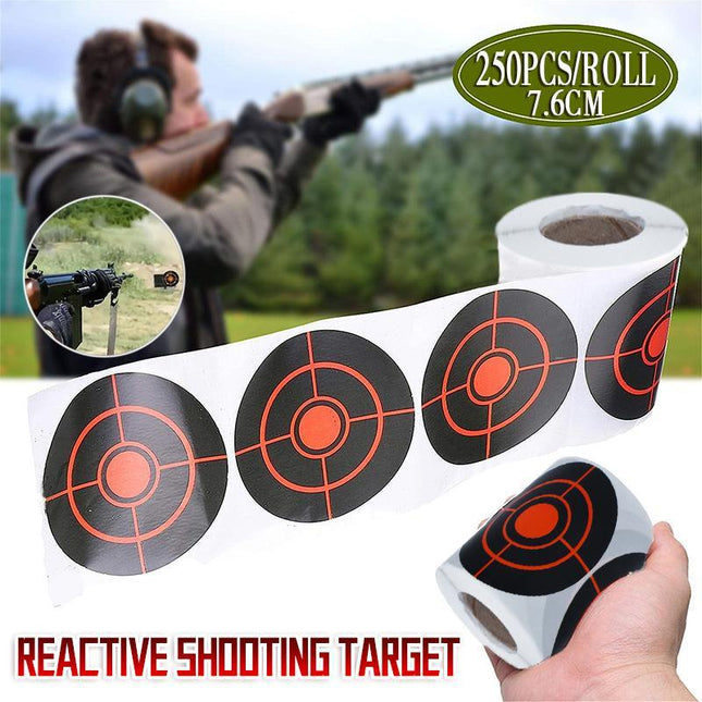 250X Roll Shooting Target Self Adhesive Targets Splatter Reactive Target Sticker - Aimall