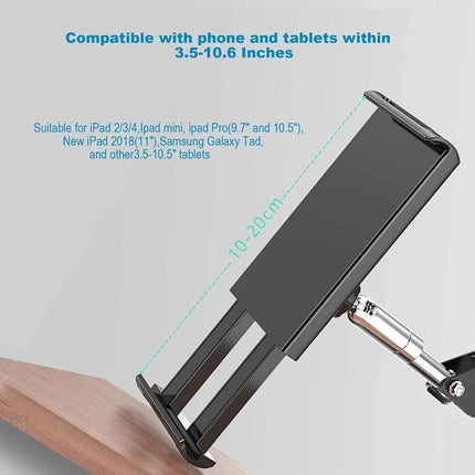 Hands Free Floor Stand Adjustable Bed Clip Holder For Tablet iPad iPhone Switch - Aimall