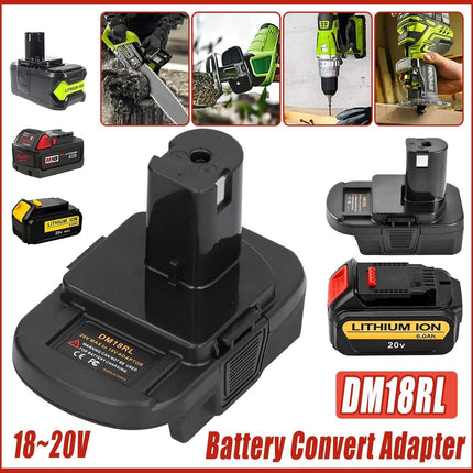 New Battery Adapter for DEWALT Milwaukee M18 to RYOBI ONE Plus 18V Tools Battery