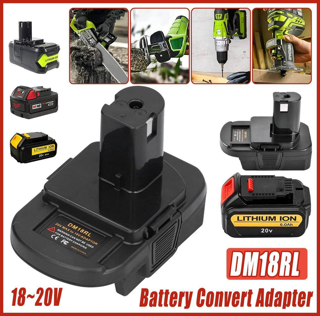 New Battery Adapter for DEWALT Milwaukee M18 to RYOBI ONE Plus 18V Tools Battery
